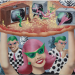 HAVING A TV PIZZA PARTY