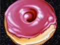 PINK GLAZED DONUT IN SPACE