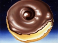 MILK CHOCOLATE DONUT AT THE EDGE OF SPACE