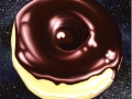 CHOCOLATE DONUT IN SPACE