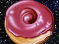 PINK FROSTED DONUT IN SPACE