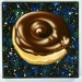 CHOCOLATE FROSTED DONUT IN OUTER SPACE