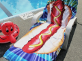 "Hot Dog Beach Towel"
